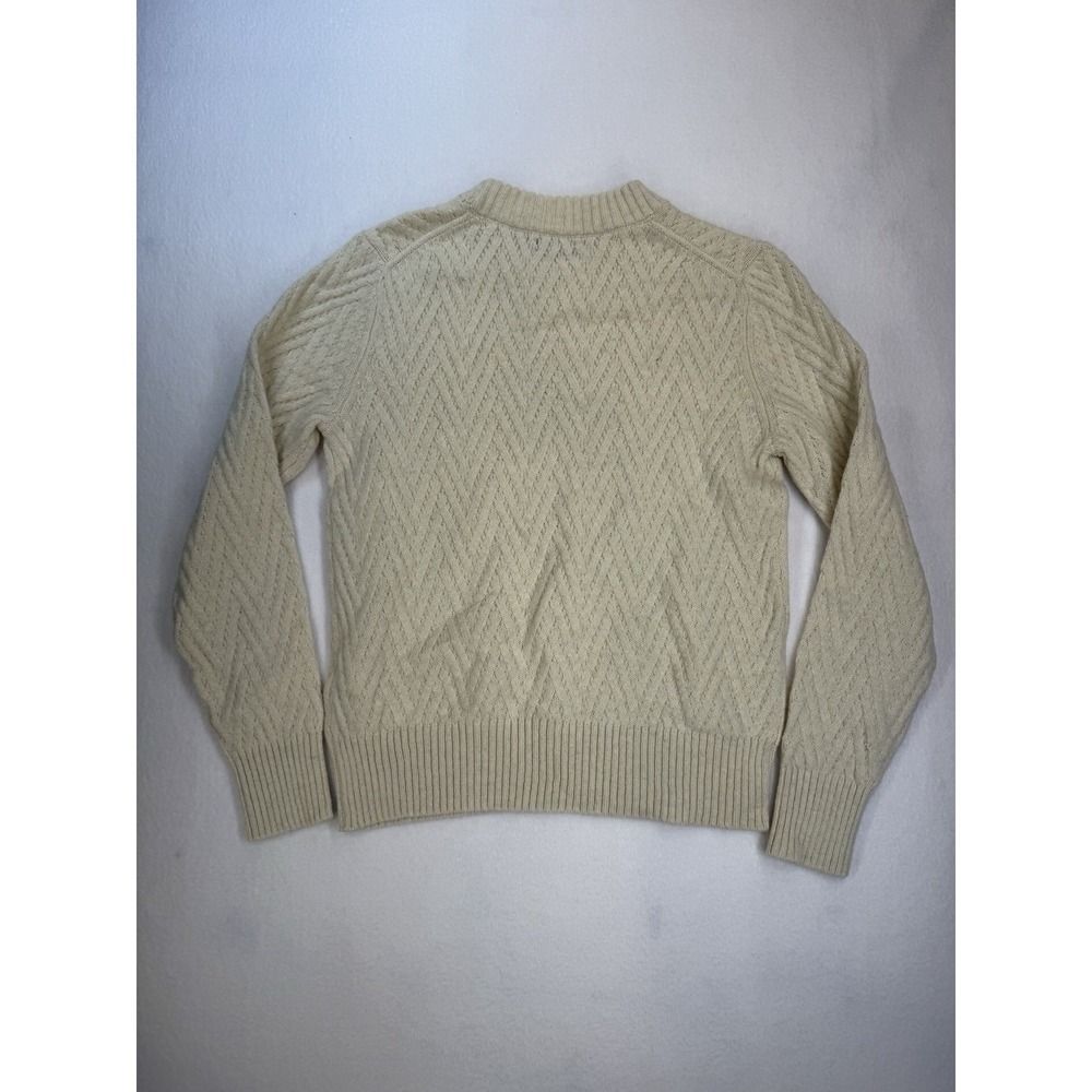 Patagonia Women's Recycled Wool-Blend Crewneck Sweater Chevron Medium NWT - Picture 4 of 7